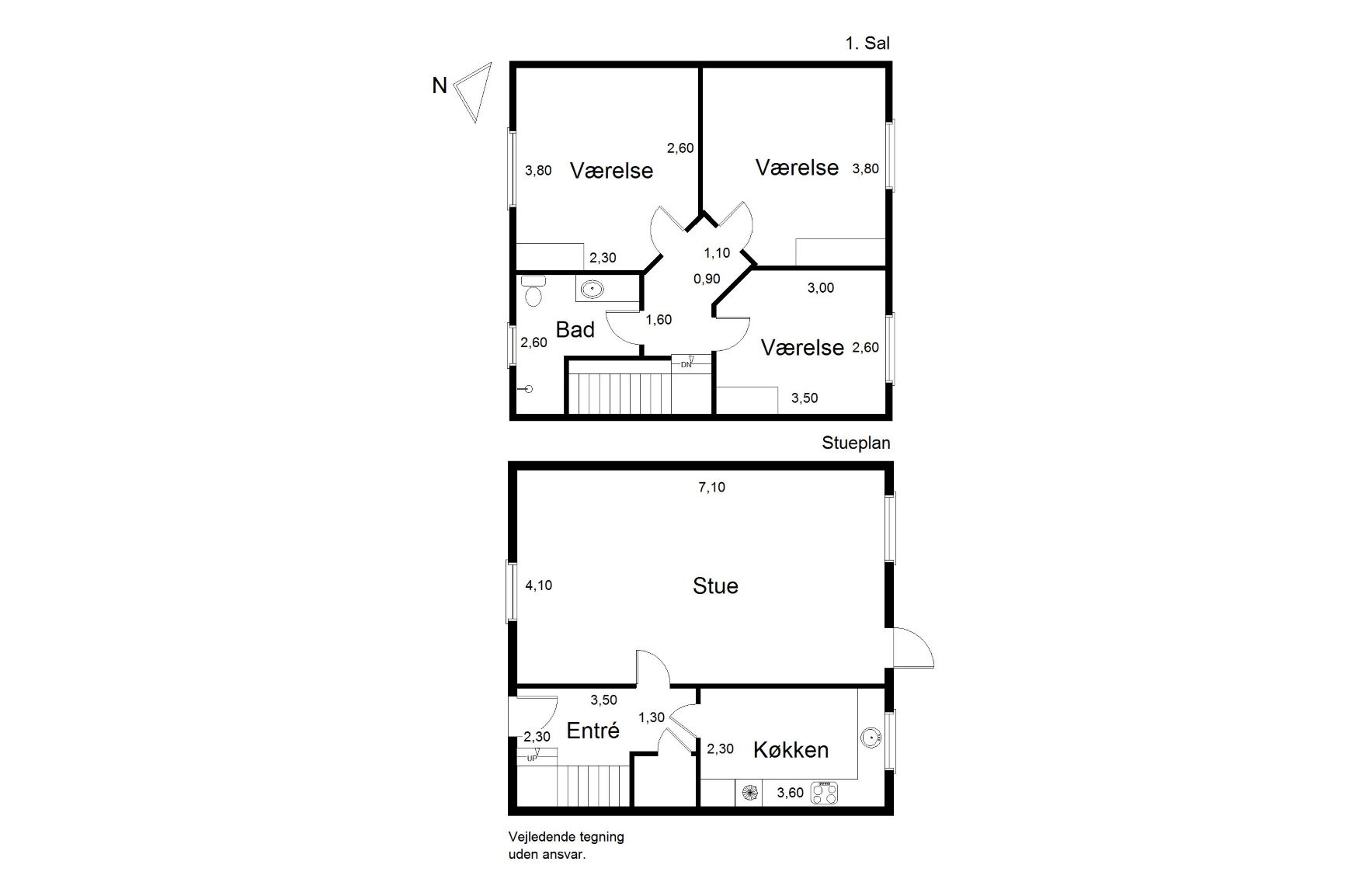 Plantegning for Thorshammer 20, 7500 Holstebro
