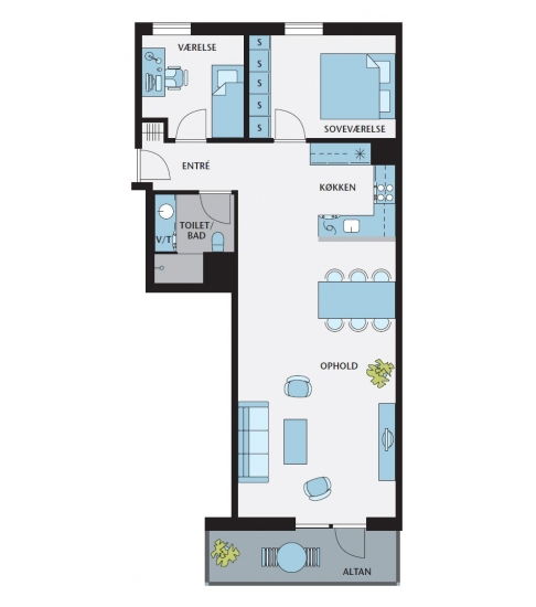 Plantegning for Østbrovej  2A, 5. 1., 2600 Glostrup