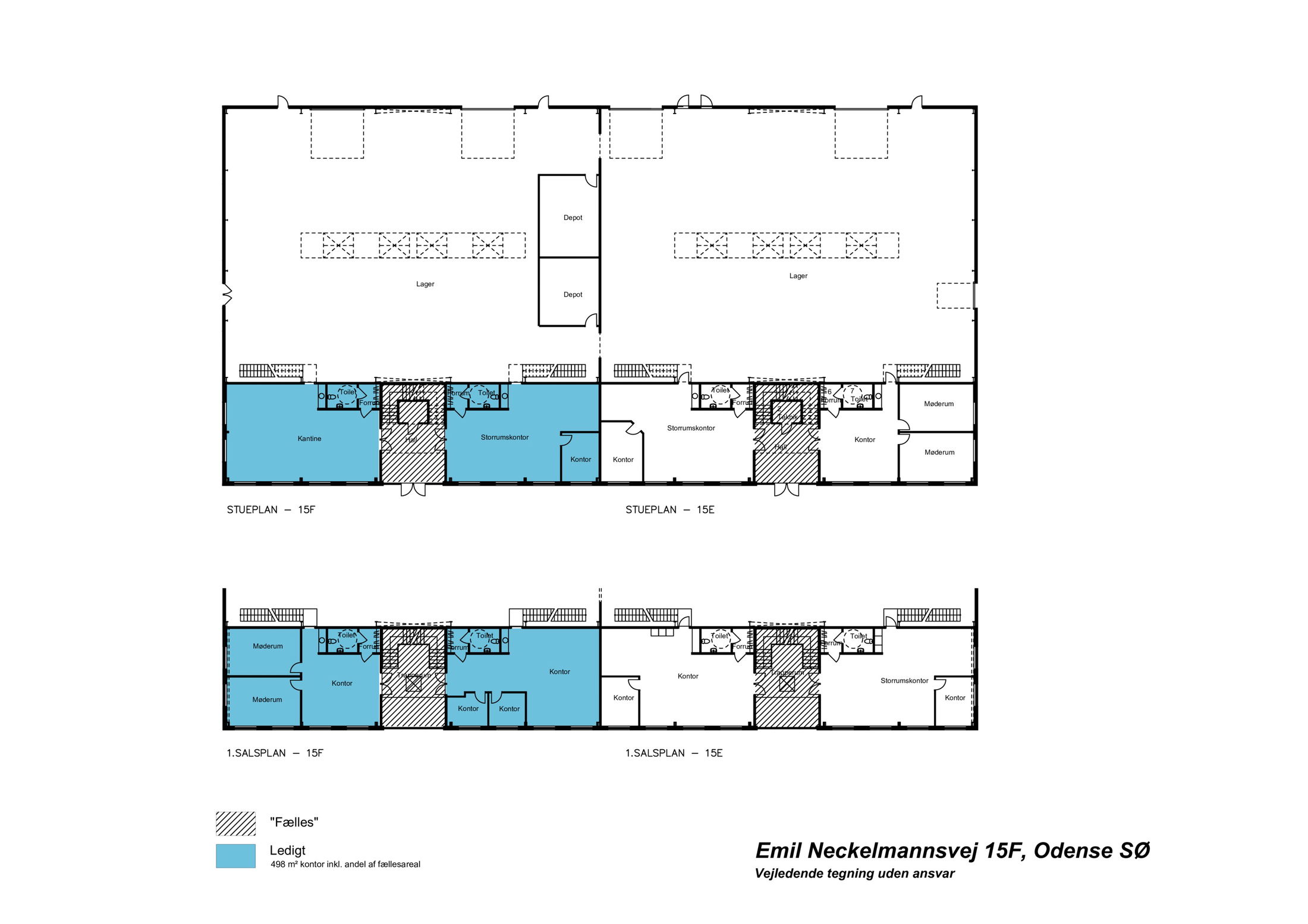 Plantegning for Emil Neckelmanns Vej 15 F-kontor, 5220 Odense SØ