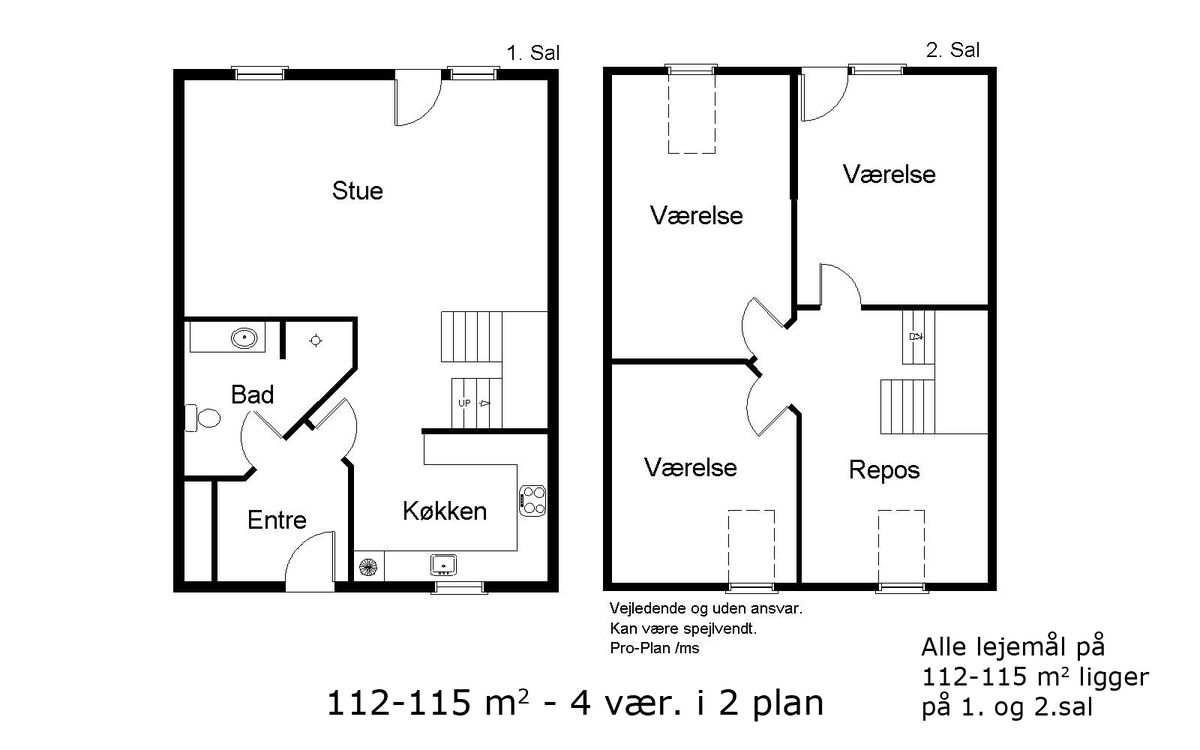 Plantegning for Koglevænget 25, 1. sal, 5700 Svendborg