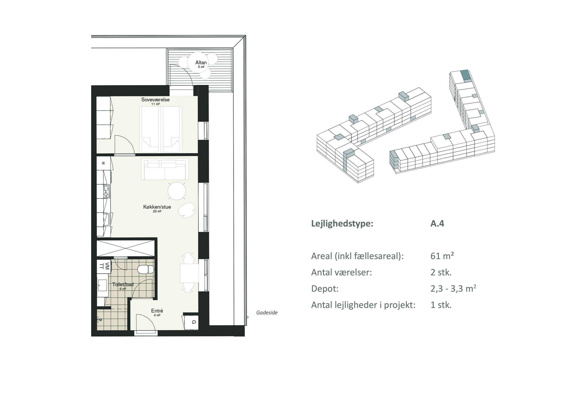 Plantegning for Scandiasporet 9 A, 4. th., 8930 Randers NØ