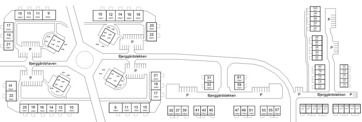 Plantegning for Bjerggårdshaven 7, 1. th., 5240 Odense NØ